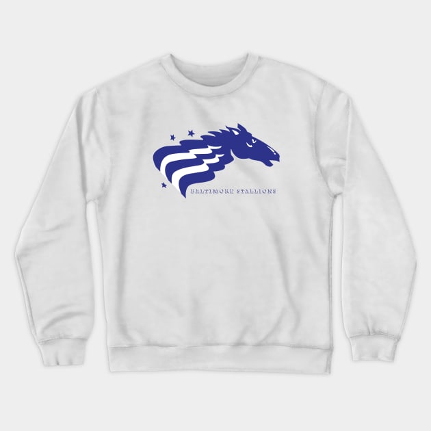 Defunct Balitmore Stallions CFL Football 1994 Crewneck Sweatshirt by LocalZonly